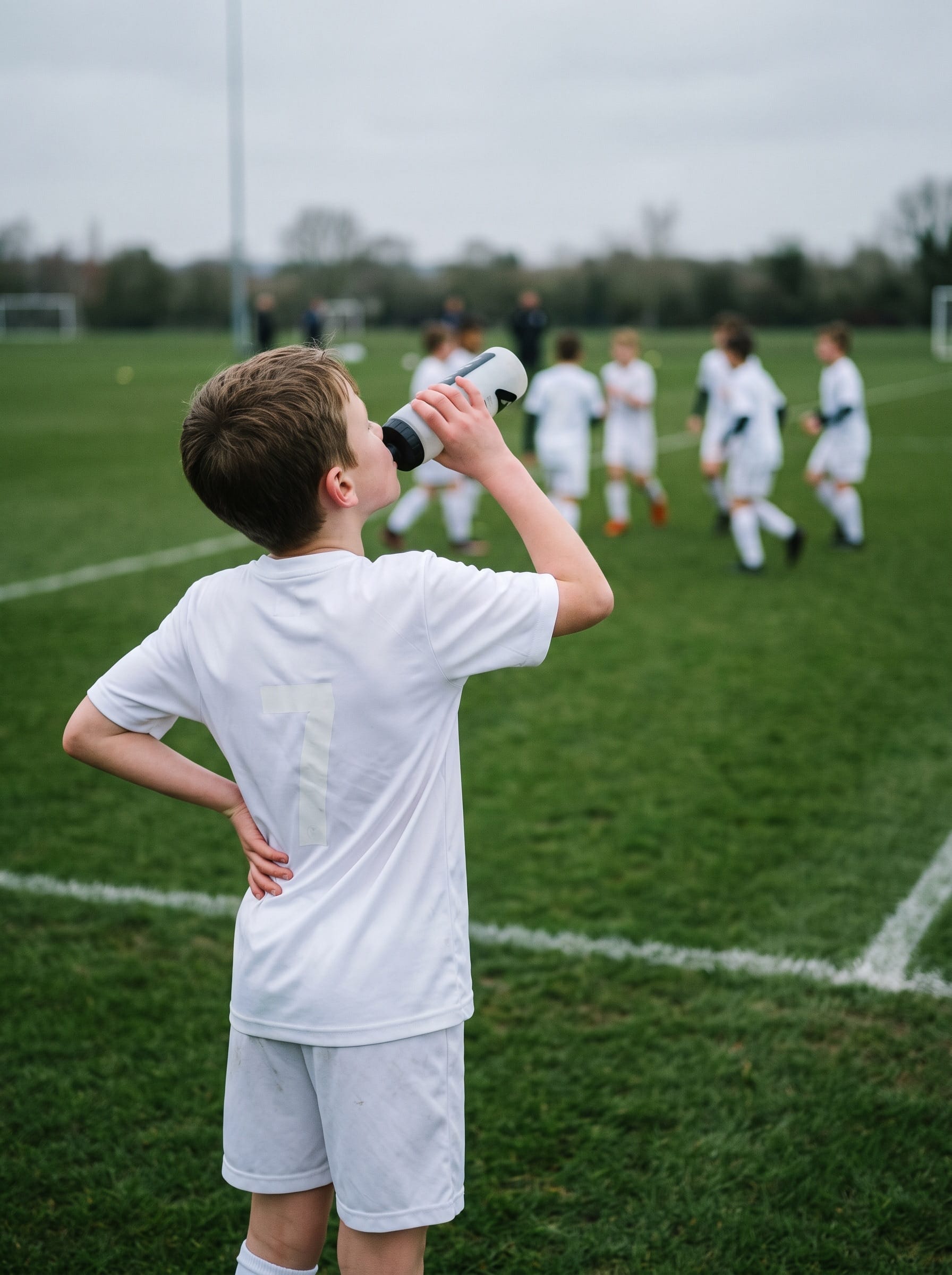 Family at a youth sports game